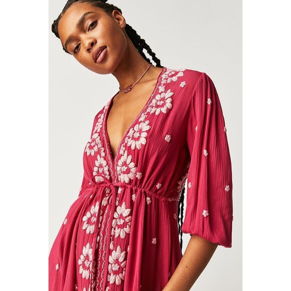 Free People Embroidered Fable Midi Dress - Dolled Up Combo Pink Size XS is  available for purchase on au PAY Market - Imported Goods Online Store  Co.Ltd. | au PAY Market -
